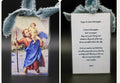 Saint Christopher Vintage Acrylic Holy Card