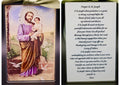 Saint Joseph Vintage Acrylic Holy Card