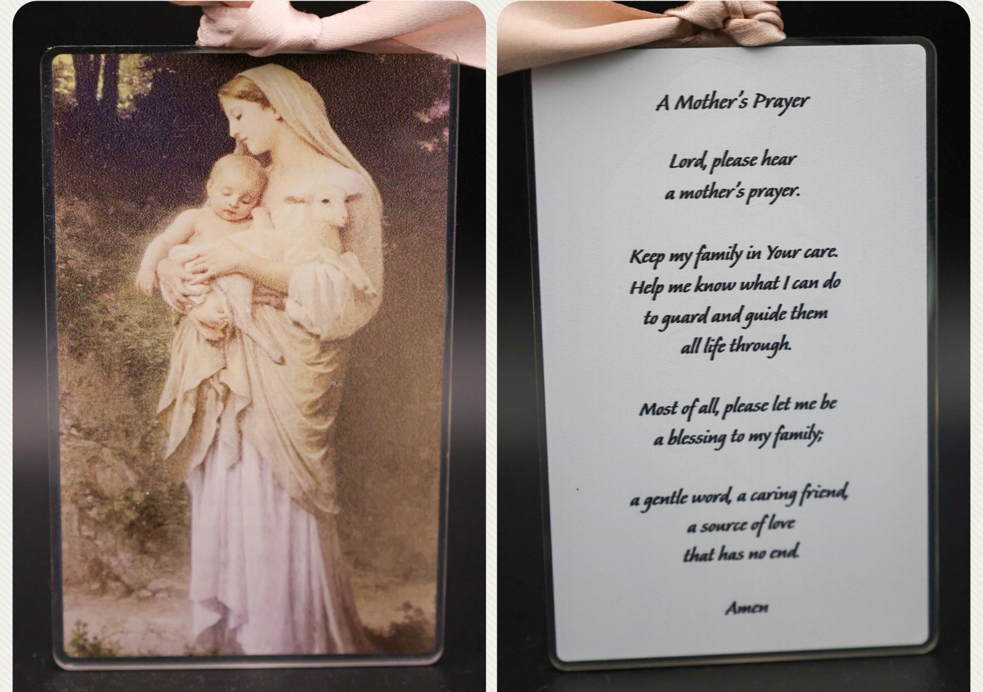 A Mother's Prayer Acrylic Holy Card