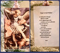 Saint Michael the Archangel Vintage Acrylic Holy Card