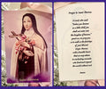 Saint Theresa Vintage Acrylic Holy Card
