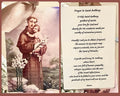 Saint Anthony Vintage Acrylic Holy Card